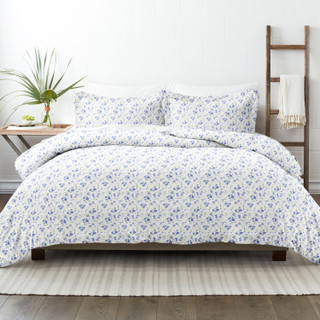 Thumbnail 4: Home Collections Home Collections Premium Ultra Soft Blossoms Duvet Cover Set 