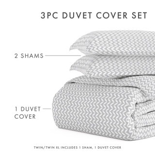 Thumbnail 8: Home Collections Home Collections Premium Ultra Soft Chevron Duvet Cover Set 