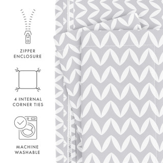 Thumbnail 7: Home Collections Home Collections Premium Ultra Soft Chevron Duvet Cover Set 