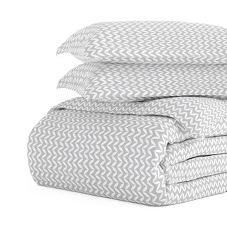 Thumbnail 5: Home Collections Home Collections Premium Ultra Soft Chevron Duvet Cover Set 