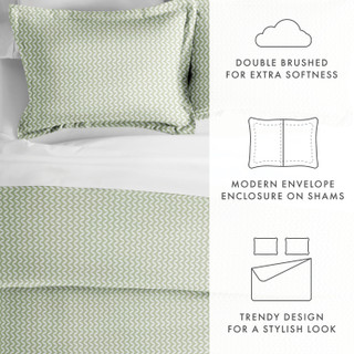 Thumbnail 24: Home Collections Home Collections Premium Ultra Soft Chevron Duvet Cover Set 