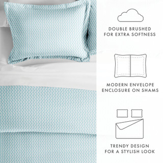 Thumbnail 24: Home Collections Home Collections Premium Ultra Soft Chevron Duvet Cover Set 