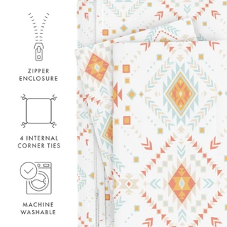 Thumbnail 28: Home Collections Home Collections Premium Soft Aztec Dreams Duvet Cover Set 