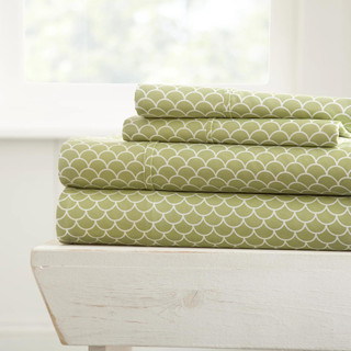 Thumbnail 1: Home Collections Home Collections Premium Ultra Soft Scallops Sheet Set 