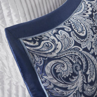 Thumbnail 20: Madison Park Madison Park Aubrey Navy 12-pc. Comforter Set 