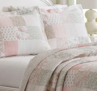 Thumbnail 16: Laura Ashley Laura Ashley Celina Patchwork Quilt Set 