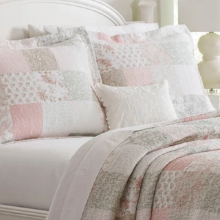 Thumbnail 20: Laura Ashley Laura Ashley Celina Patchwork Quilt Set 