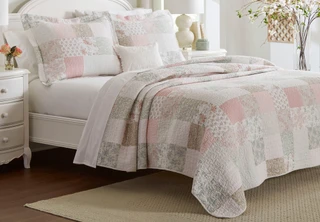 Thumbnail 4: Laura Ashley Laura Ashley Celina Patchwork Quilt Set 