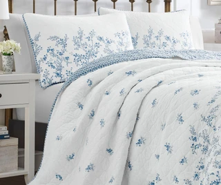 Thumbnail 8: Laura Ashley Laura Ashley Flora Quilt Set 