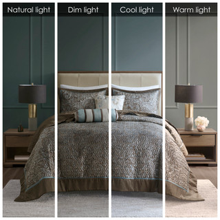Thumbnail 39: Madison Park Madison Park Aubrey 5-pc. Bedspread Set 