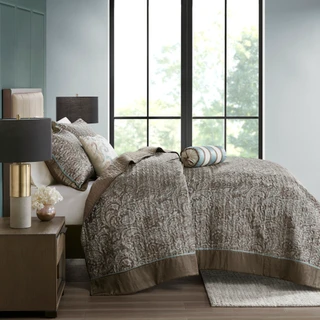 Thumbnail 18: Madison Park Madison Park Aubrey 5-pc. Bedspread Set 