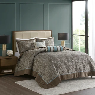 Thumbnail 1: Madison Park Madison Park Aubrey 5-pc. Bedspread Set 