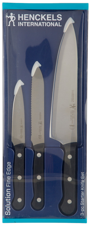 Thumbnail 2: Henckels J.A. Henckels 3-pc. Solution Fine Edge Starter Knife Set 