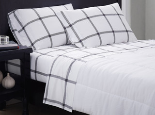 Thumbnail 12: Truly Soft Truly Soft Printed Windowpane Sheet Set 