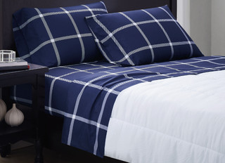 Thumbnail 12: Truly Soft Truly Soft Printed Windowpane Sheet Set 