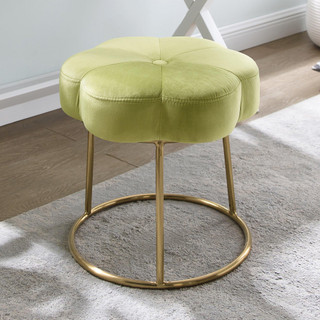 Thumbnail 1: Linon Linon Elena Vanity Stool - 18x18x18 