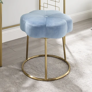 Thumbnail 6: Linon Linon Elena Vanity Stool - 18x18x18 