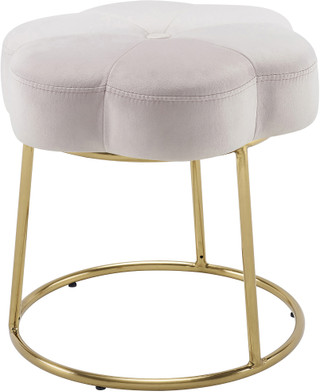Thumbnail 1: Linon Linon Elena Vanity Stool - 18x18x18 