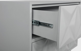 Thumbnail 12: Linon Linon Selah Two Drawer Geo Nightstand 