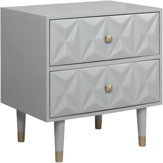 Thumbnail 2: Linon Linon Selah Two Drawer Geo Nightstand 