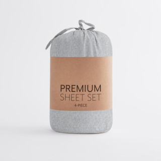 Thumbnail 3: Home Collections Home Collections Premium 4 Pc Ultra Soft Chambray Sheet Set 