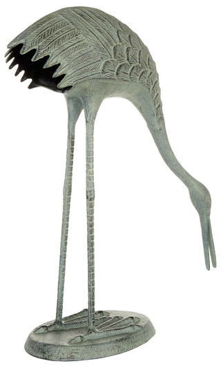 Thumbnail 3: San Pacific San Pacific Feeding Crane Garden Sculpture 
