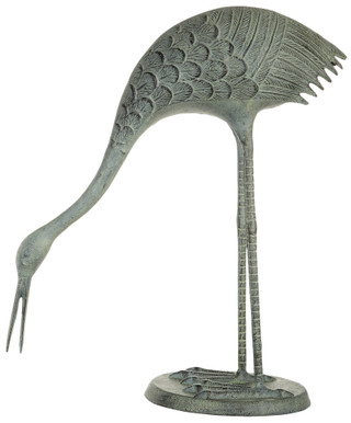 Thumbnail 1: San Pacific San Pacific Feeding Crane Garden Sculpture 