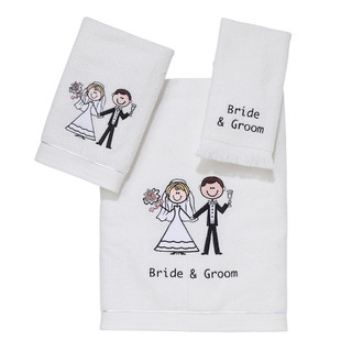Thumbnail 4: AVANTI Avanti Bride & Groom Towel Collection 