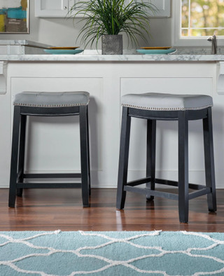 Thumbnail 2: Linon Linon Carson Counter Stool 