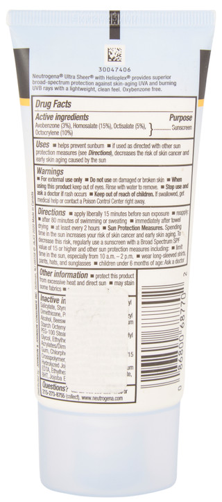 Thumbnail 2: NEUTROGENA Neutrogena 3 Fl. Oz. Ultra Sheer Dry-Touch SPF 70 Sunscreen 