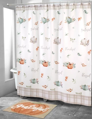 Thumbnail 4: AVANTI Avanti Grateful Patch Shower Curtain 