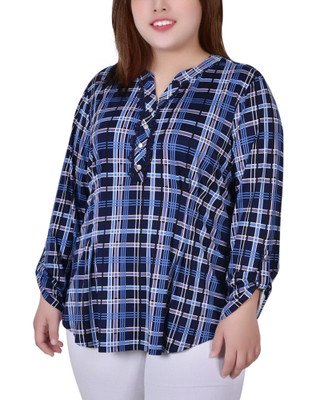 NAVY PLAID