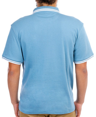 Thumbnail 4: Tackle & Tides Tackle & Tides Mens Tipped Short Sleeve Polo Shirt 
