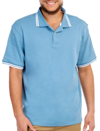 Thumbnail 6: Tackle & Tides Tackle & Tides Mens Tipped Short Sleeve Polo Shirt 