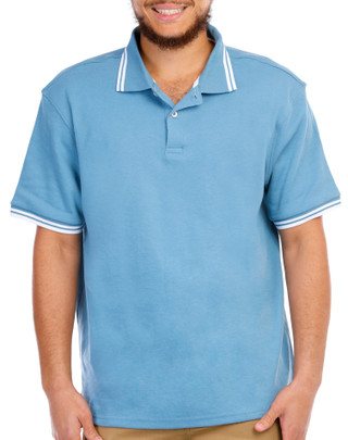 Thumbnail 2: Tackle & Tides Tackle & Tides Mens Tipped Short Sleeve Polo Shirt 