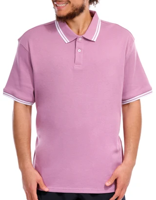 Thumbnail 2: Tackle & Tides Tackle & Tides Mens Tipped Short Sleeve Polo Shirt 