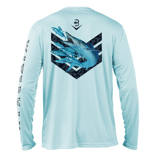 Thumbnail 1: BRINY Briny Hunted Mens Long Sleeve Performance Fishing Shirt 