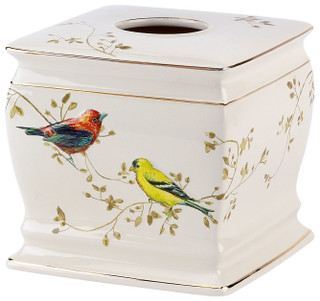 Thumbnail 1: AVANTI Avanti Gilded Birds Tissue Box Cover 