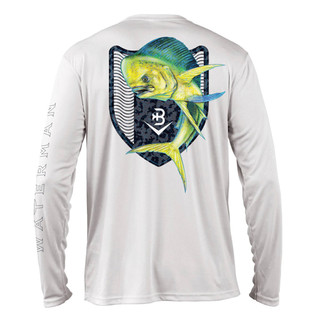 Thumbnail 2: BRINY Briny Mahi Mens Long Sleeve Performance Fishing Shirt 