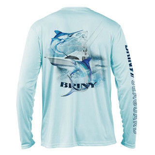 Thumbnail 2: BRINY Briny Dually Marlin Mens Performance Fishing Shirt 