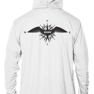 Thumbnail 6: BRINY Briny Frigate Luck Mens Hooded Performance Fishing Shirt 