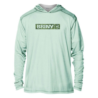 Thumbnail 2: BRINY Briny Striper Mens Hooded Performance Fishing Shirt 