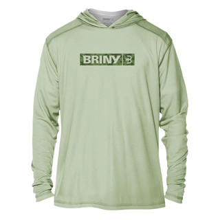 Thumbnail 4: BRINY Briny Striper Mens Hooded Performance Fishing Shirt 