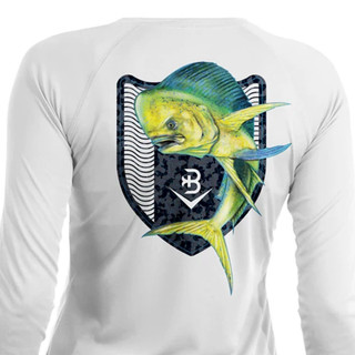 Thumbnail 6: BRINY Briny Mahi Womens Long Sleeve Performance Fishing Shirt 