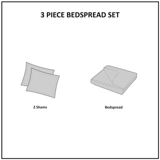 Thumbnail 27: 510 Design 510 Design Oakley 3 Piece Reversible Bedspread Set 