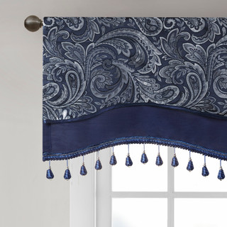 Thumbnail 10: Madison Park Madison Park Aubrey Beaded Window Valance 