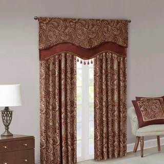 Thumbnail 9: Madison Park Madison Park Aubrey Beaded Window Valance 
