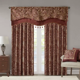Thumbnail 7: Madison Park Madison Park Aubrey Beaded Window Valance 
