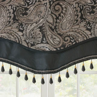 Thumbnail 12: Madison Park Madison Park Aubrey Beaded Window Valance 