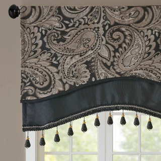 Thumbnail 10: Madison Park Madison Park Aubrey Beaded Window Valance 